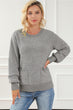 Round Neck Long Sleeve Sweater