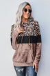 Leopard Color Block Hoodie