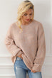 Round Neck Drop Shoulder Sweater