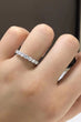 Charming Moissanite Sterling Silver Ring