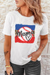 MAMA Heart Graphic Round Neck T-Shirt