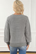 Round Neck Long Sleeve Sweater