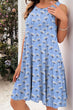 Printed Round Neck Sleeveless Dress