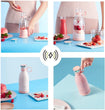 Mini Fresh Fruit Juice Portable Electric Blender USB Rechargeable 380ML Smoothie Mixer For Travel/Camping/Sports/Kitchen