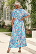 Multicolored V-Neck Maxi Dress