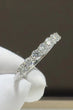 Charming Moissanite Sterling Silver Ring