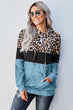 Leopard Color Block Hoodie